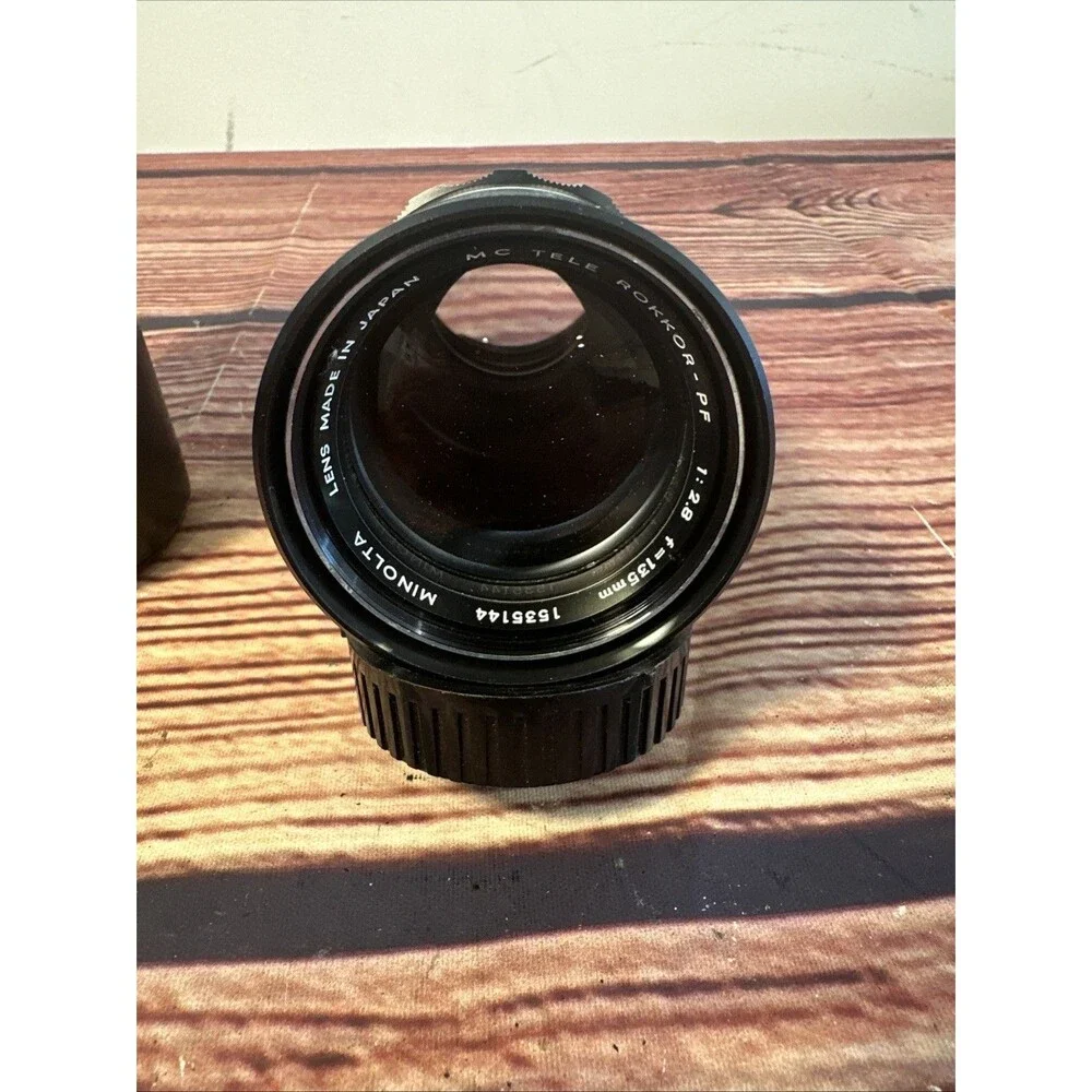 Minolta MC Rokkor-PF 135mm f/2.8 Lens - WORKING